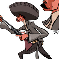 ?General Zapata? Character Design for a Mexican Animation Project